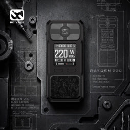 MOD RAYDEN 220 FULL BLACK - BD VAPE