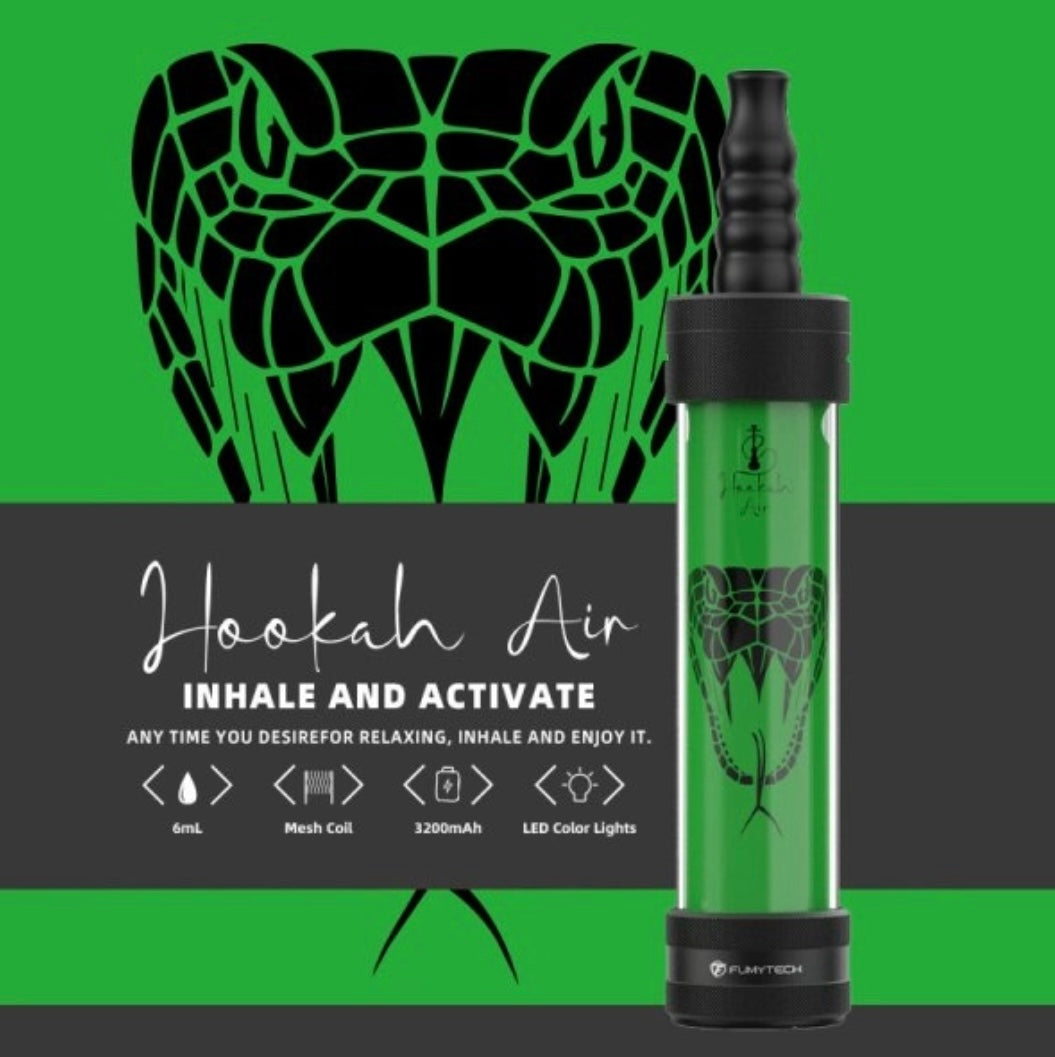 E-CHICHA PORTABLE HOOKAH AIR 6ML 3200MAH NEW COLORS - FUMYTECH