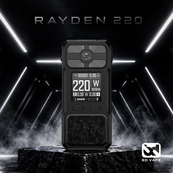 MOD RAYDEN 220 FULL BLACK - BD VAPE