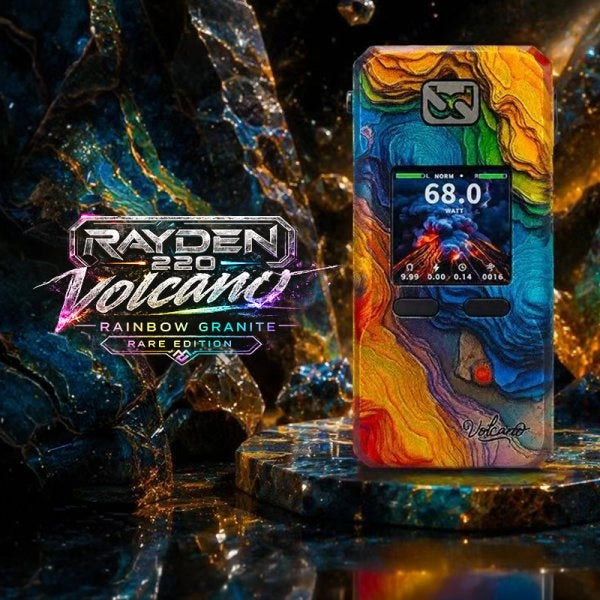 MOD RAYDEN 220 VOLCANO RAINBOW GRANITE RARE EDITION - BD VAPE