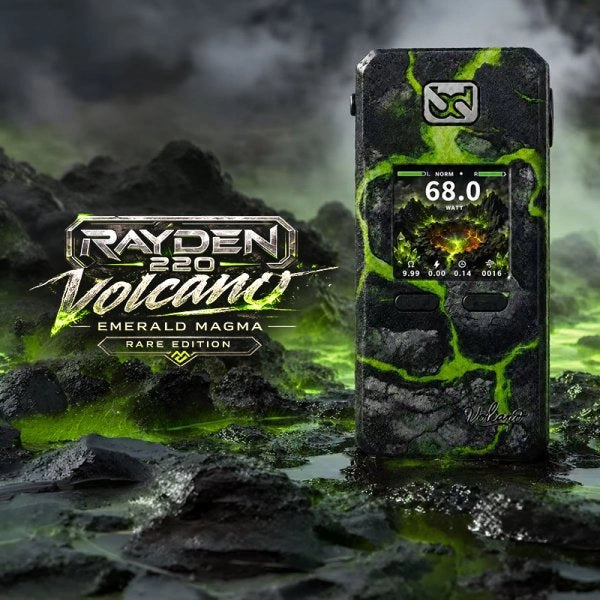 MOD RAYDEN 220 VOLCANO EMERALD MAGMA RARE EDITION - BD VAPE