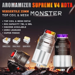 AROMAMIZER SUPREME V4 RDTA 7.5/9ML 25MM - STEAM CRAVE