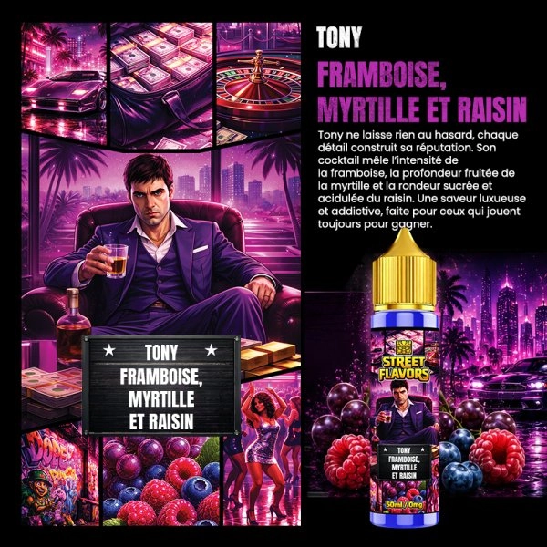 TONY 0MG 50ML - STREET FLAVORS BY TRIBAL FORCE