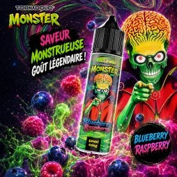 BLUEBERRY RASPBERRY 0MG 50ML - MONSTER BY TORNADOLIQ