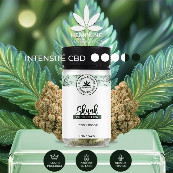 SKUNK FLEUR DE CBD (12G) - HEMPLINE