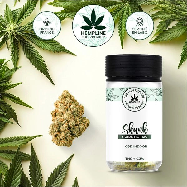 SKUNK FLEUR DE CBD (12G) - HEMPLINE