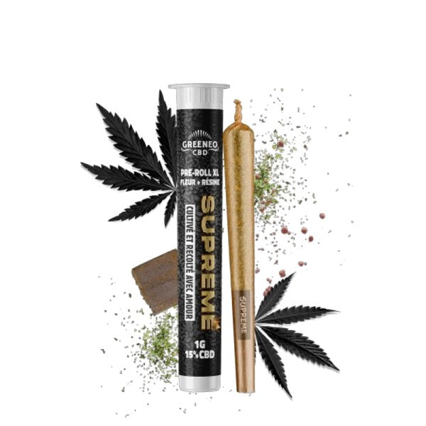 PRE-ROLL SUPRÊME (FLEUR & RÉSINE) 15% CBD (1PC) - GREENEO