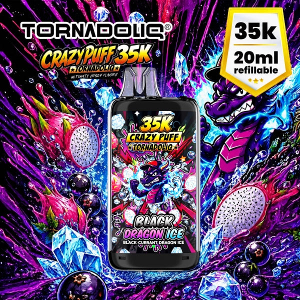 CRAZY PUFF 35K 1100MAH 20ML / 2% - TORNADOLIQ